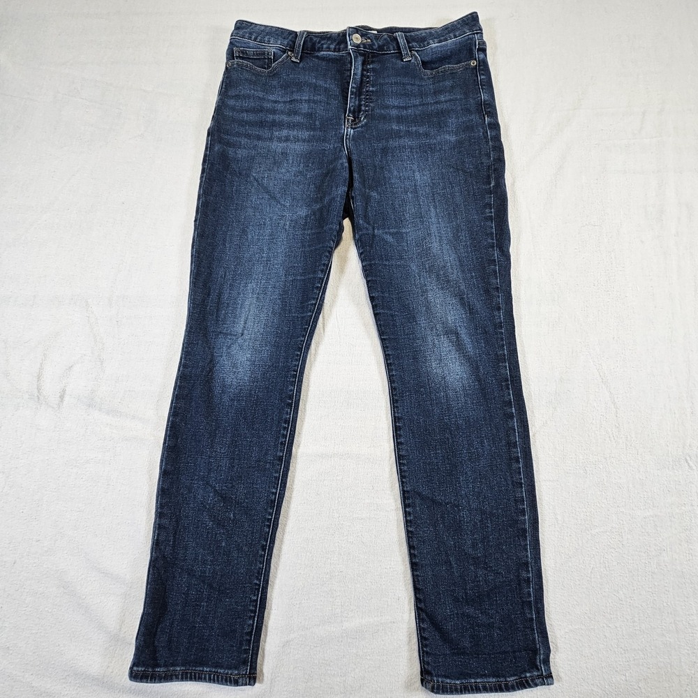 Lucky Brand Hayden Skinny Jeans Womens Size 14/32 Dark Wash Mid‎ Rise